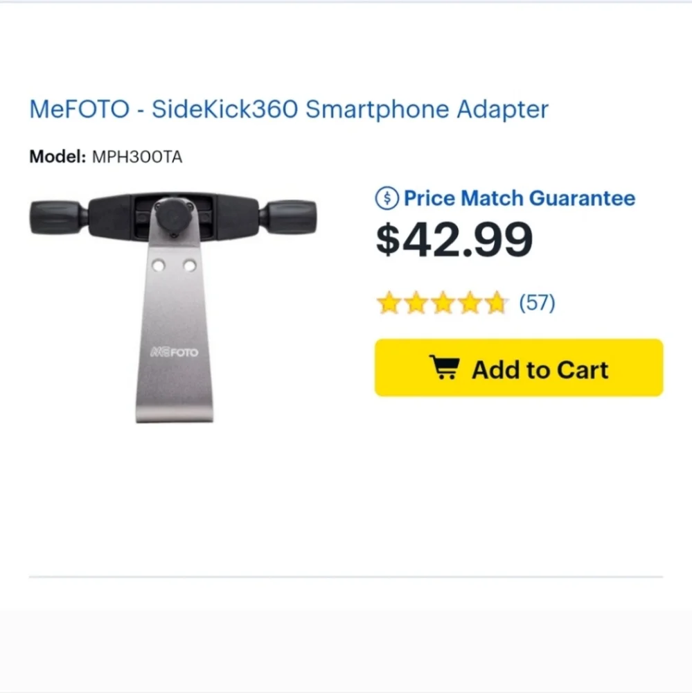 Tripod with phone adapter holster